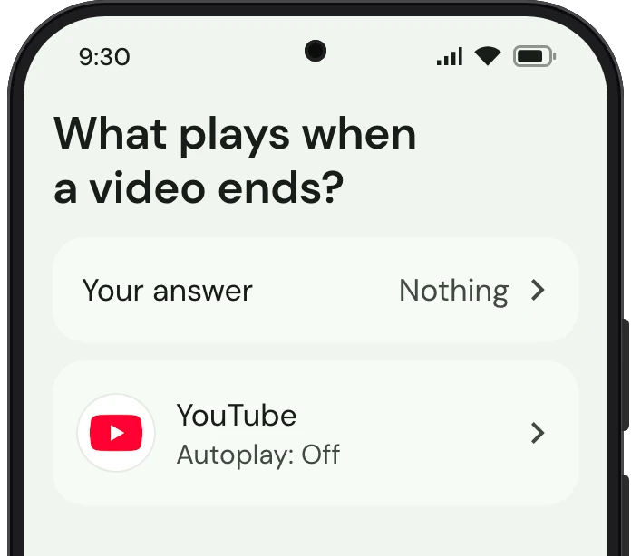 TrueTo on a phone, showing Autoplay set for Dim.