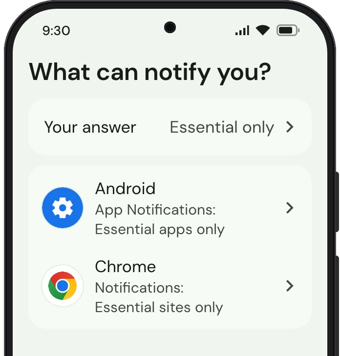 TrueTo on a phone, showing App notifications as this page sets it.